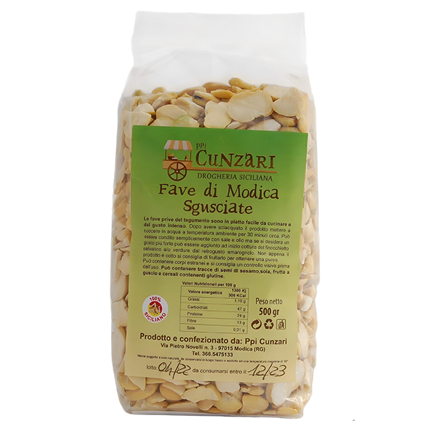 Fave di Modica sgusciate