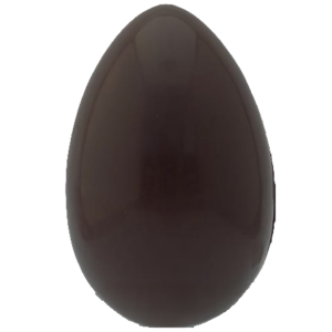 Uovo di pasqua artigianale al cioccolato fondente senza glutine e senza lattosio